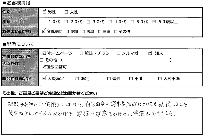 名古屋のやさしい相続相談室｜司法書士法人しらかべ事務所